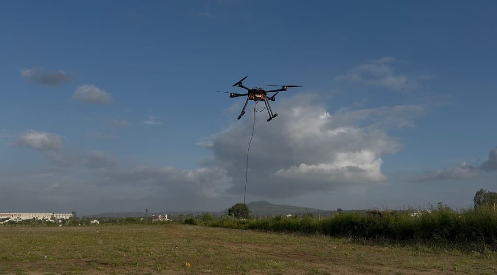 Tethered Surveillance Drone System